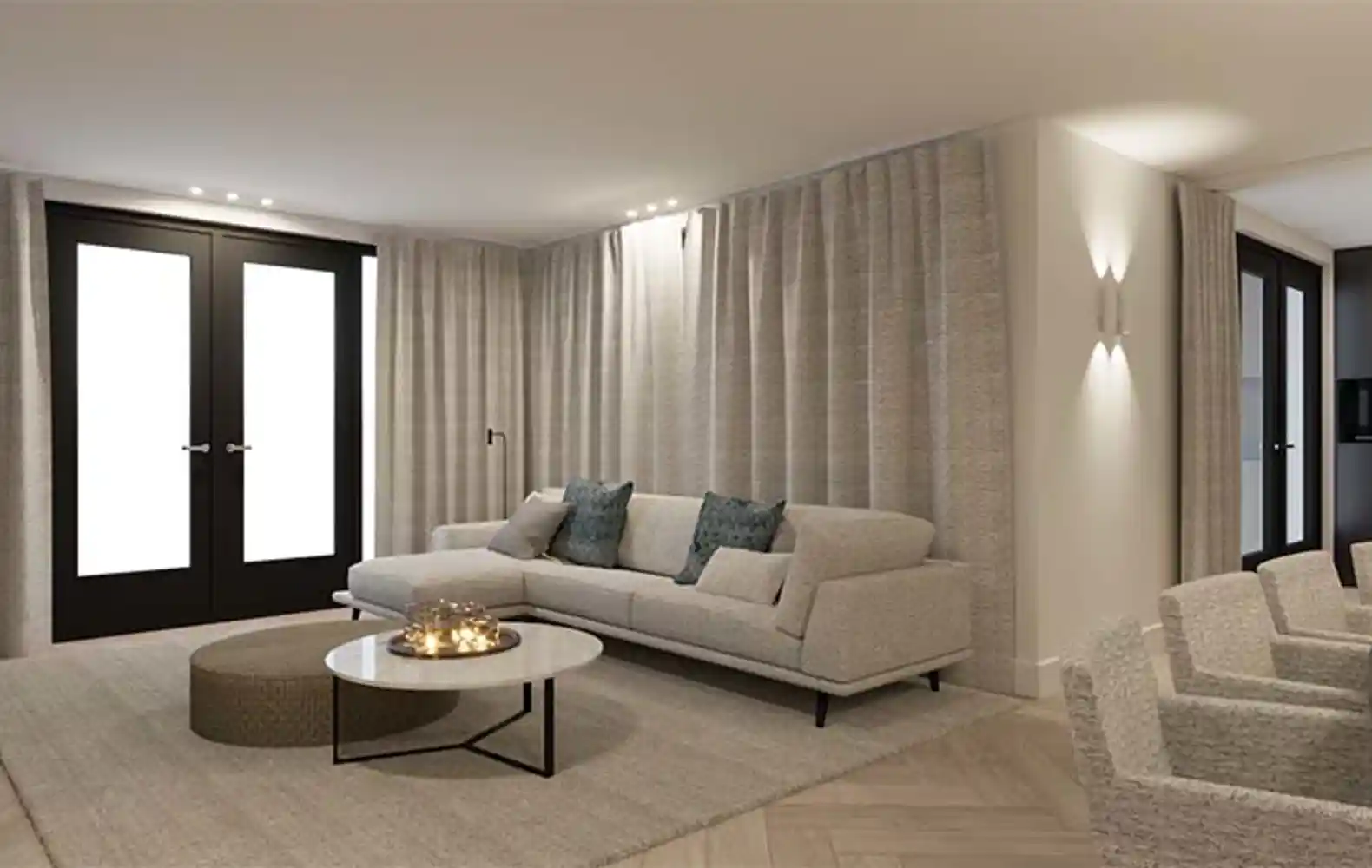 Impressie Van Een Woonkamer In Utrecht