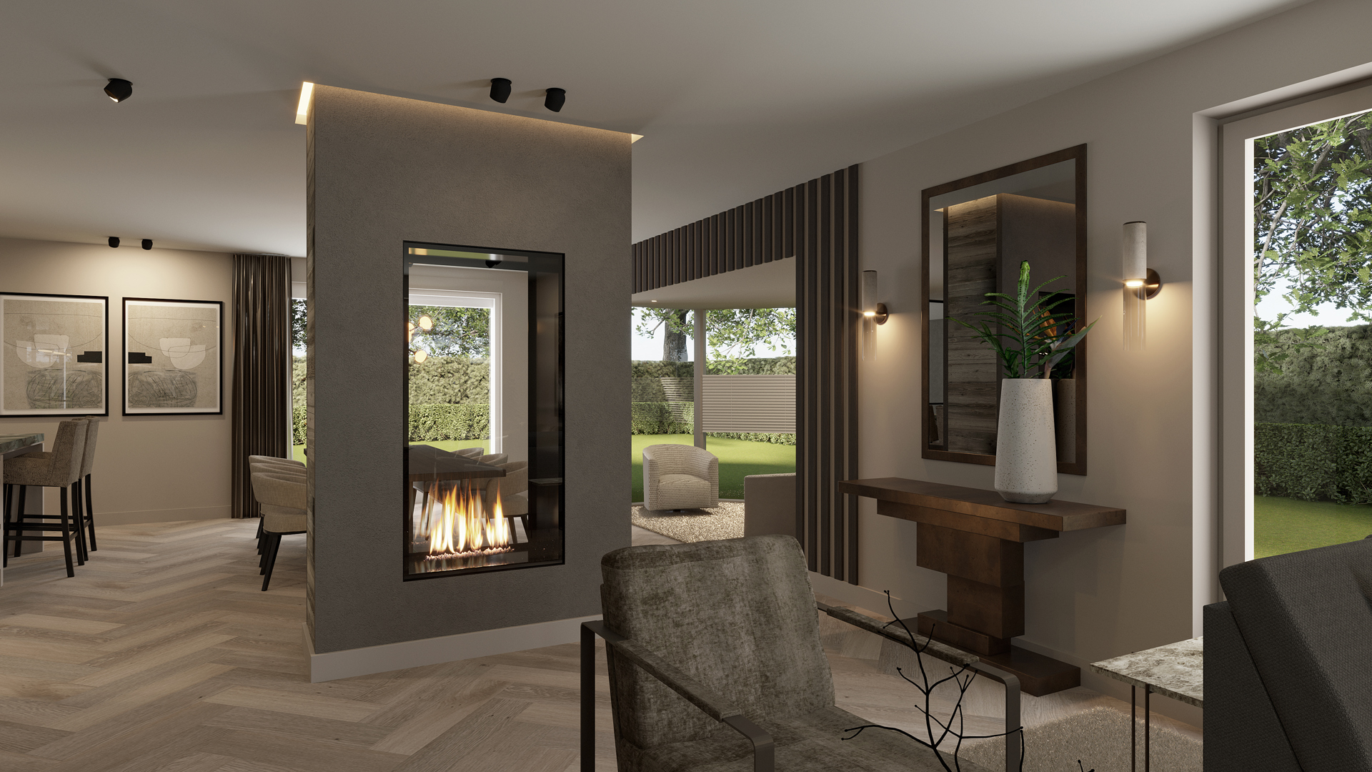 Doorkijkhaard Renovatie Woning Friesland