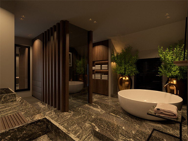 Een Luxe Badkamer Bestaat Uit Verschillende Chique Elementen