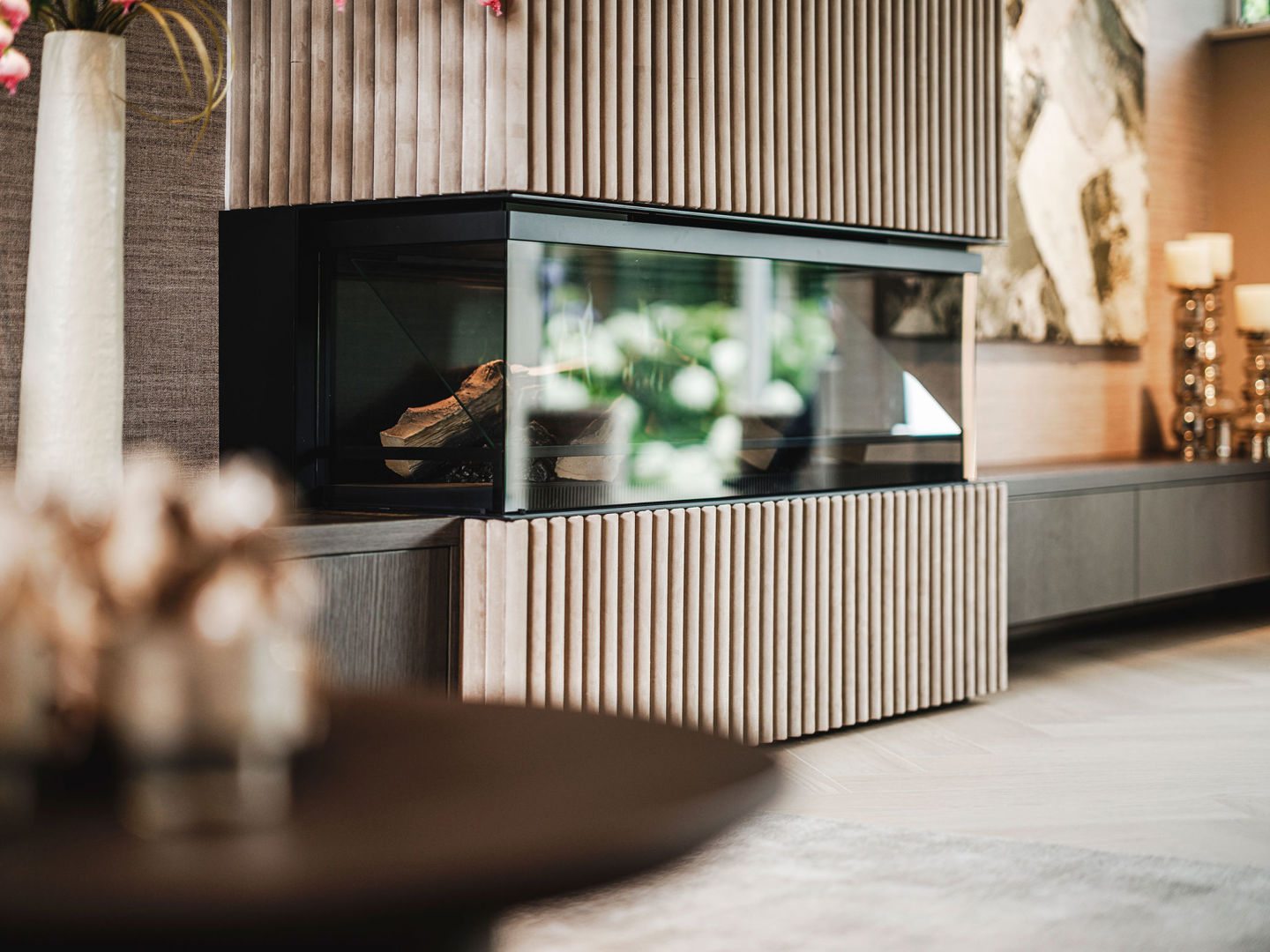 Woonkamer Open Haard Binnenhuisarchitect Vrijstaande Woning